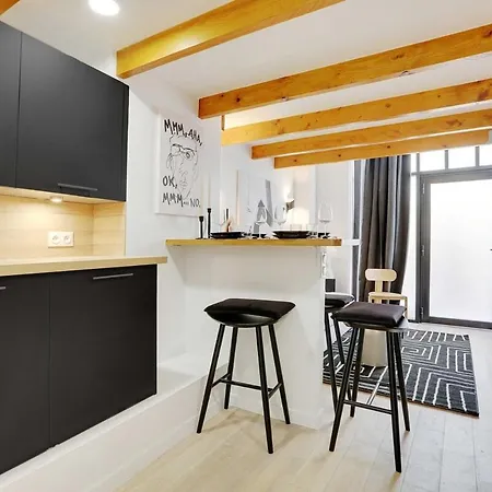 公寓 Duplex Cosy Canal Saint Martin